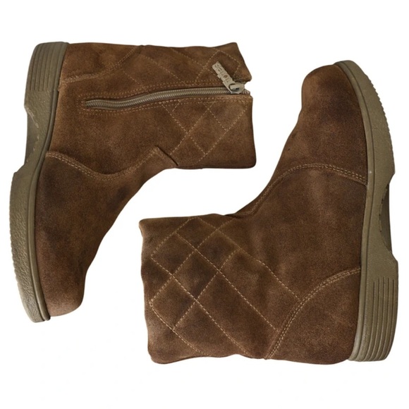 Totes Brown Heeled Boots - Picture 1 of 6